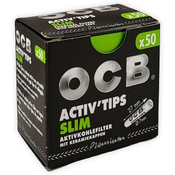 OCB Aktivkohlefilter Slim Ø7mm 50 Stück 1